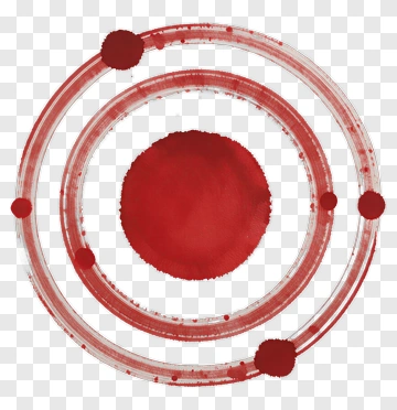 Red Circular Abstract Design PNG