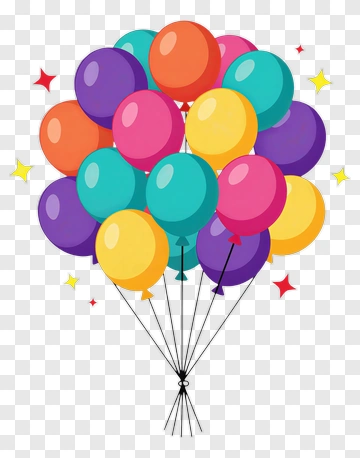 Colorful Balloons PNG