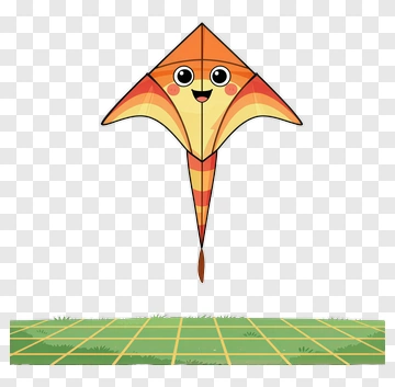 Cartoon Kite With A Happy Face PNG