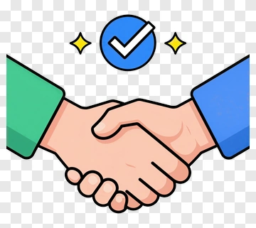 Handshake Agreement Illustration PNG