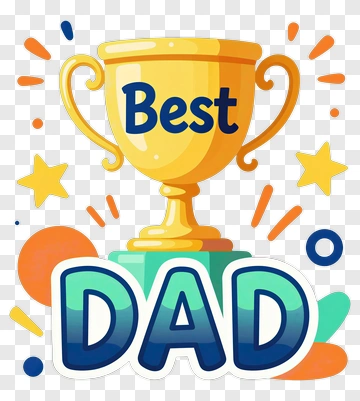 Best Dad Trophy PNG
