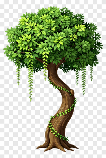 Colorful Tree With Lush Green Leaves PNG