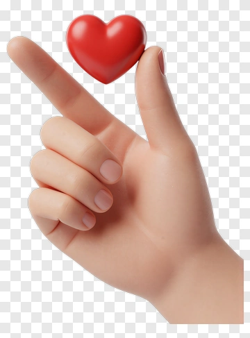 Hand Holding A Red Heart PNG