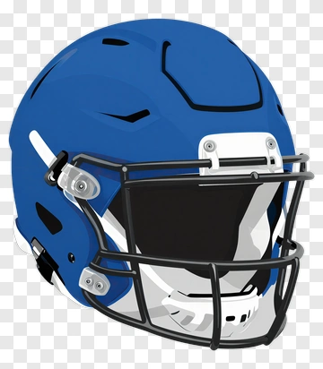 Blue Football Helmet PNG