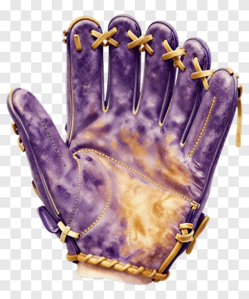 Purple Baseball Glove PNG