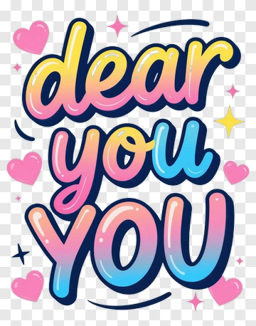Dear You Typography Design PNG
