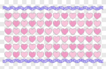 Pink Heart Pattern With Decorative Border PNG