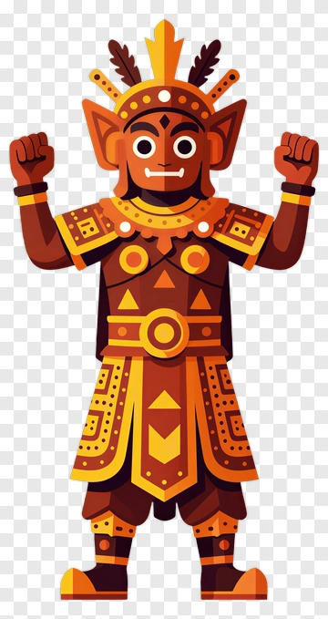Cartoon Warrior Character PNG