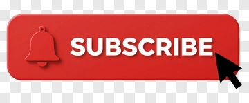 Red Subscribe Button With Notification Bell Icon PNG