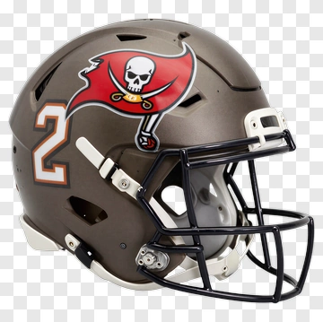 Football Helmet With Buccaneers Logo PNG