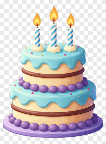 Birthday Cake With Candles PNG