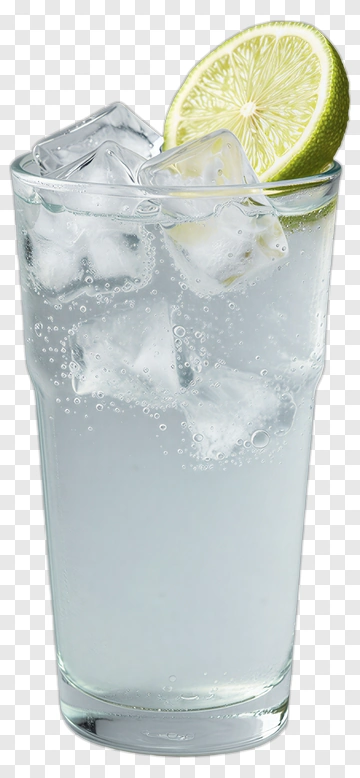 Glass Of Lemonade With Ice Cubes PNG