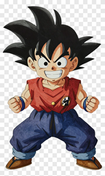 Cartoon Boy With Spiky Hair In A Fighting Pose PNG