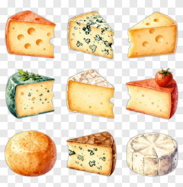 Assorted Cheese Varieties PNG