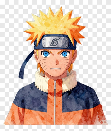 Anime Character With Spiky Blonde Hair PNG