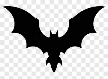 Black Bat Silhouette PNG