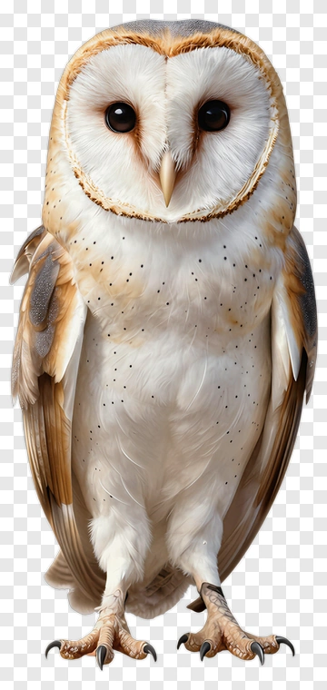 Realistic Barn Owl PNG