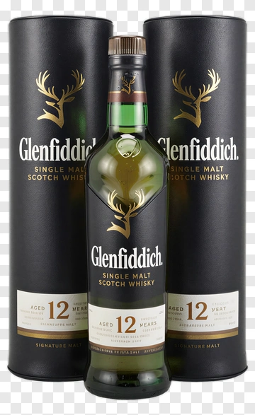 Glenfiddich 12 Year Single Malt Scotch Whisky PNG