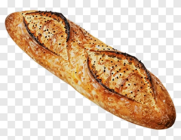 Freshly Baked Bread Loaf PNG