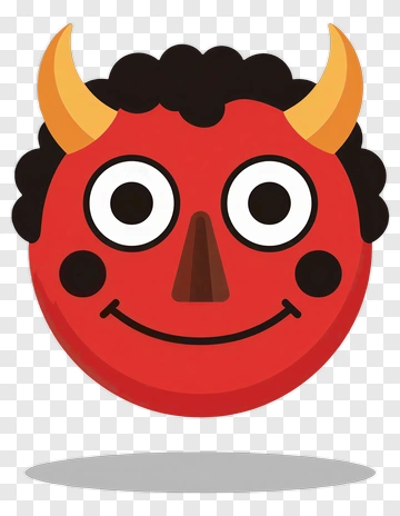 Cartoon Devil Face PNG