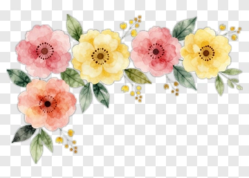 Watercolor Floral Arrangement PNG