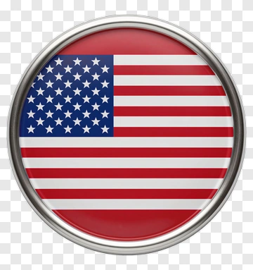 United States Flag Button PNG