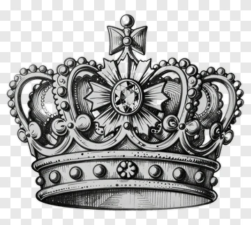 Vintage Crown With Intricate Design PNG