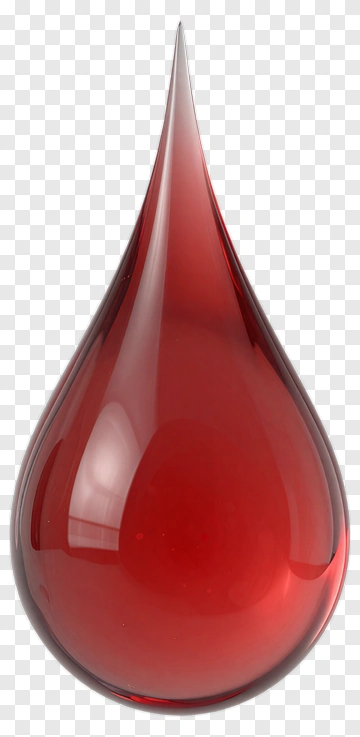 Red Teardrop Shape PNG
