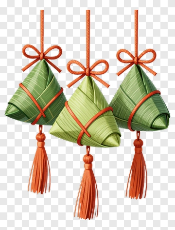Colorful Rice Dumplings With Tassels PNG