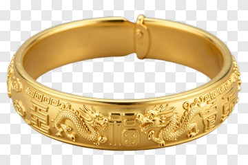 Gold Dragon Bracelet PNG