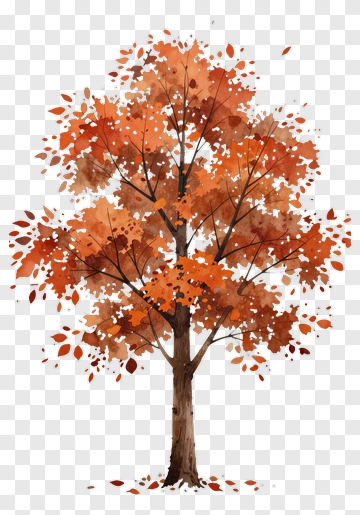Colorful Autumn Tree PNG