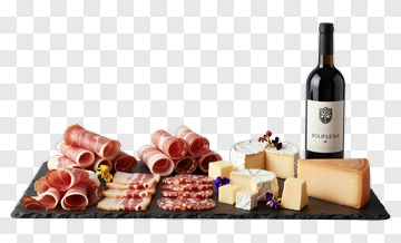 Charcuterie Board With Cheese And Wine PNG