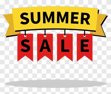 Summer Sale Banner PNG