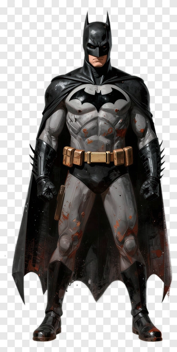 Superhero Batman In A Dark Costume PNG