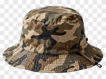 Camo Bucket Hat PNG