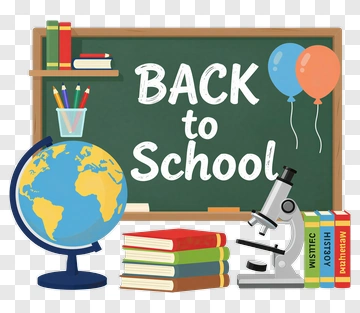 Back To School Classroom Supplies PNG