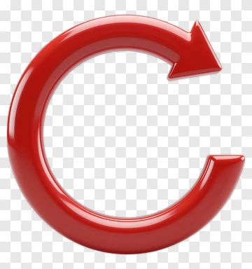 Red Circular Arrow PNG