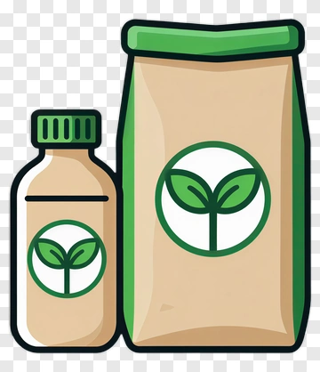 Green Plant-Based Packaging PNG