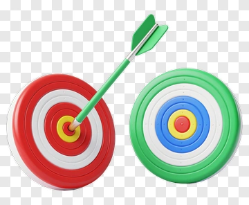 Archery Target With Arrow PNG