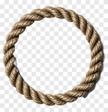 Rope Circle Frame PNG