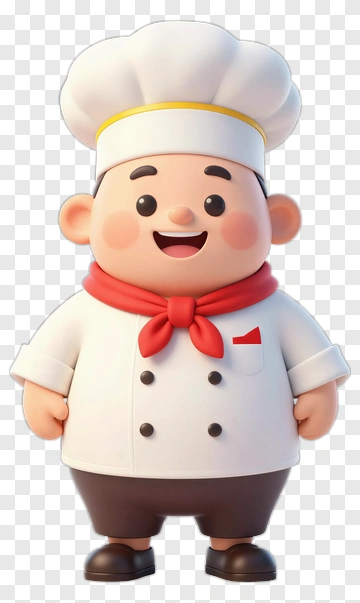Cartoon Chef Smiling PNG