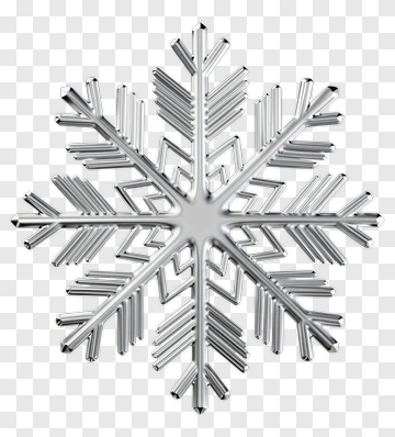 Silver Snowflake PNG