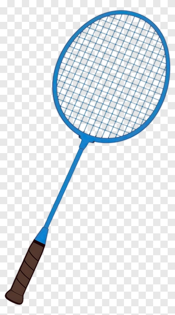 Blue Badminton Racket PNG