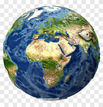 3D Earth Globe PNG