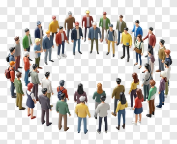 Business Team In A Circle Meeting PNG