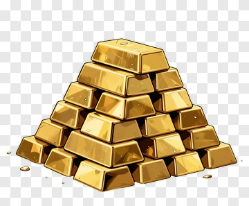Pile Of Gold Bars PNG