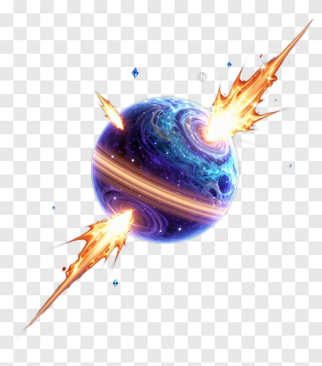 Exploding Planet In Space PNG