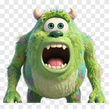 Cartoon Monster With Open Mouth PNG