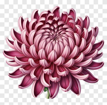 Colorful Chrysanthemum Flower PNG