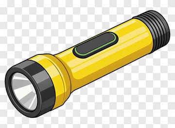 Yellow Flashlight PNG